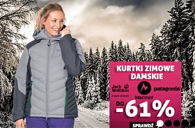 Zimowe damskie kurtki do 61% taniej w Globtrek.com