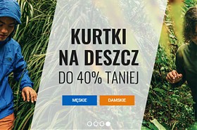 Kurtki na deszcz do 40% taniej w Skalniku