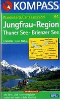 Mapa Jungfrau Region nr 84 / KOMPASS