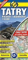Mapa Tatry Polskie i Słowackie - laminowana / EXPRESSMAP