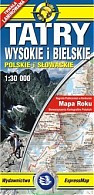 Mapa Tatry Wysokie i Bielskie - laminowana / EXPRESSMAP