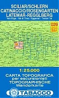 Mapa Rosengarten - Catinaccio - Latemar 029 / TABACCO