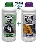 Impregnat TX Direct Wash-in + płyn Tech Wash (2 x 1000 ml) / NIKWAX